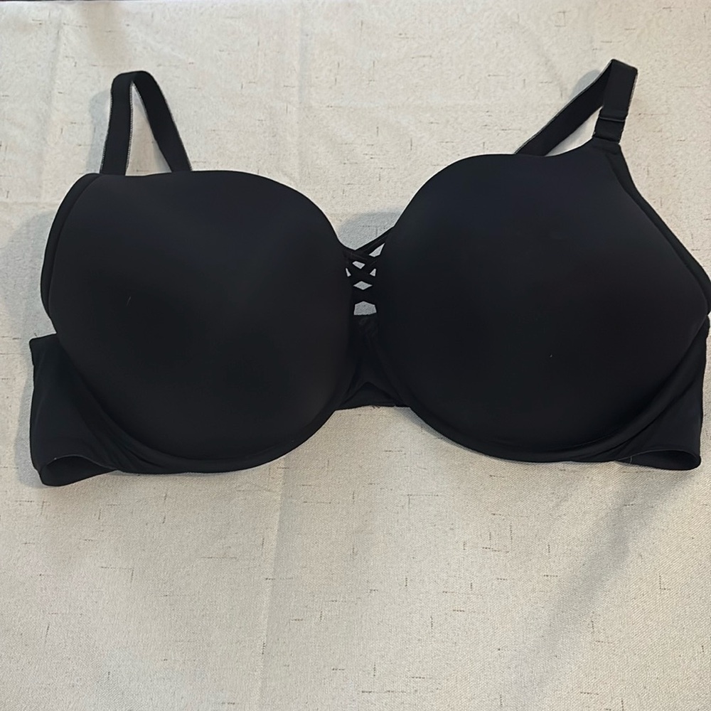 Push Up Plunge Black Bra
